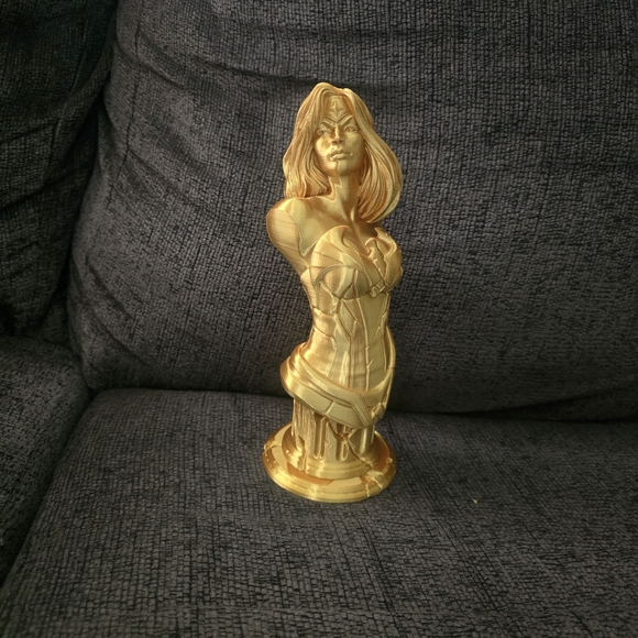 Other - Wonder Woman Gold Bust 3-D Printed Statue